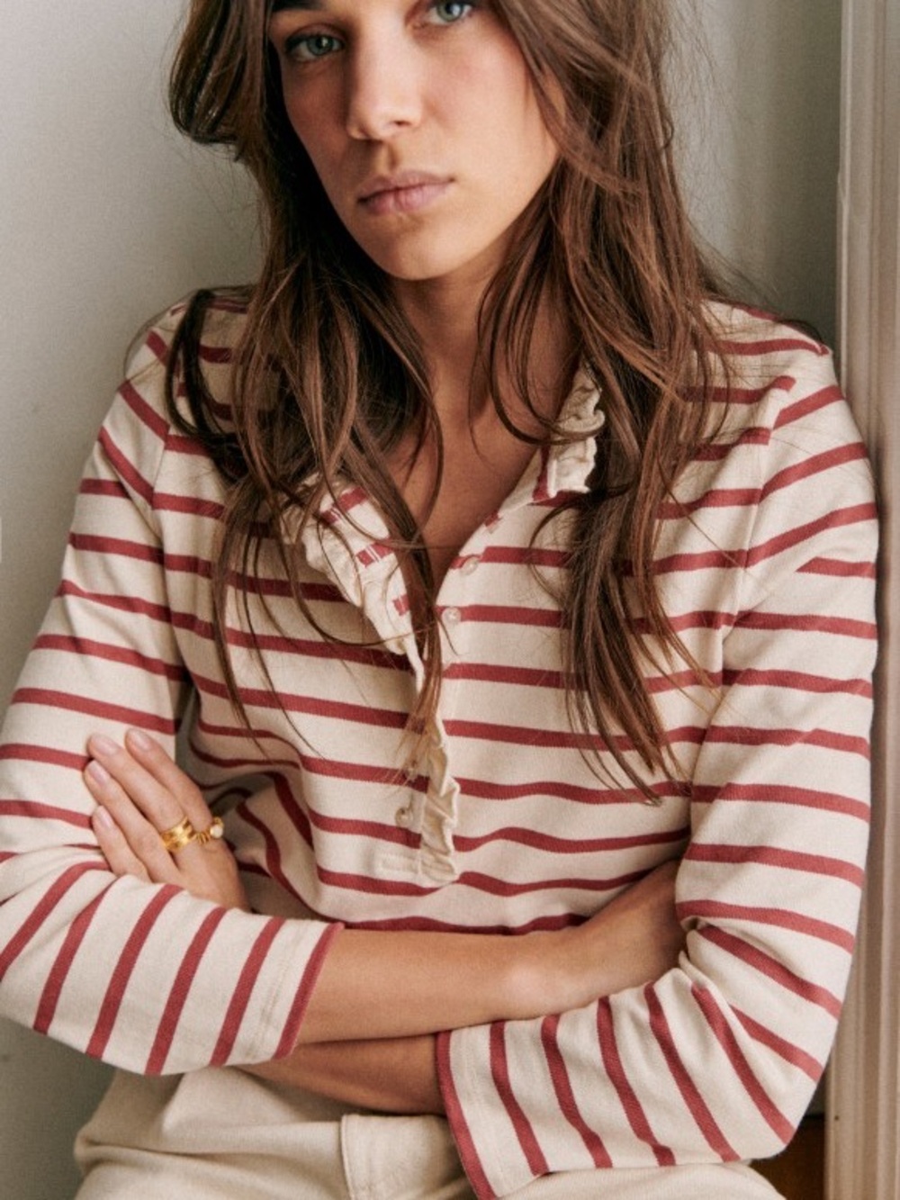 Sezane Gael Mariniere Cotton Top
